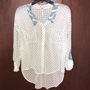 Free People Button Up Blouse XS